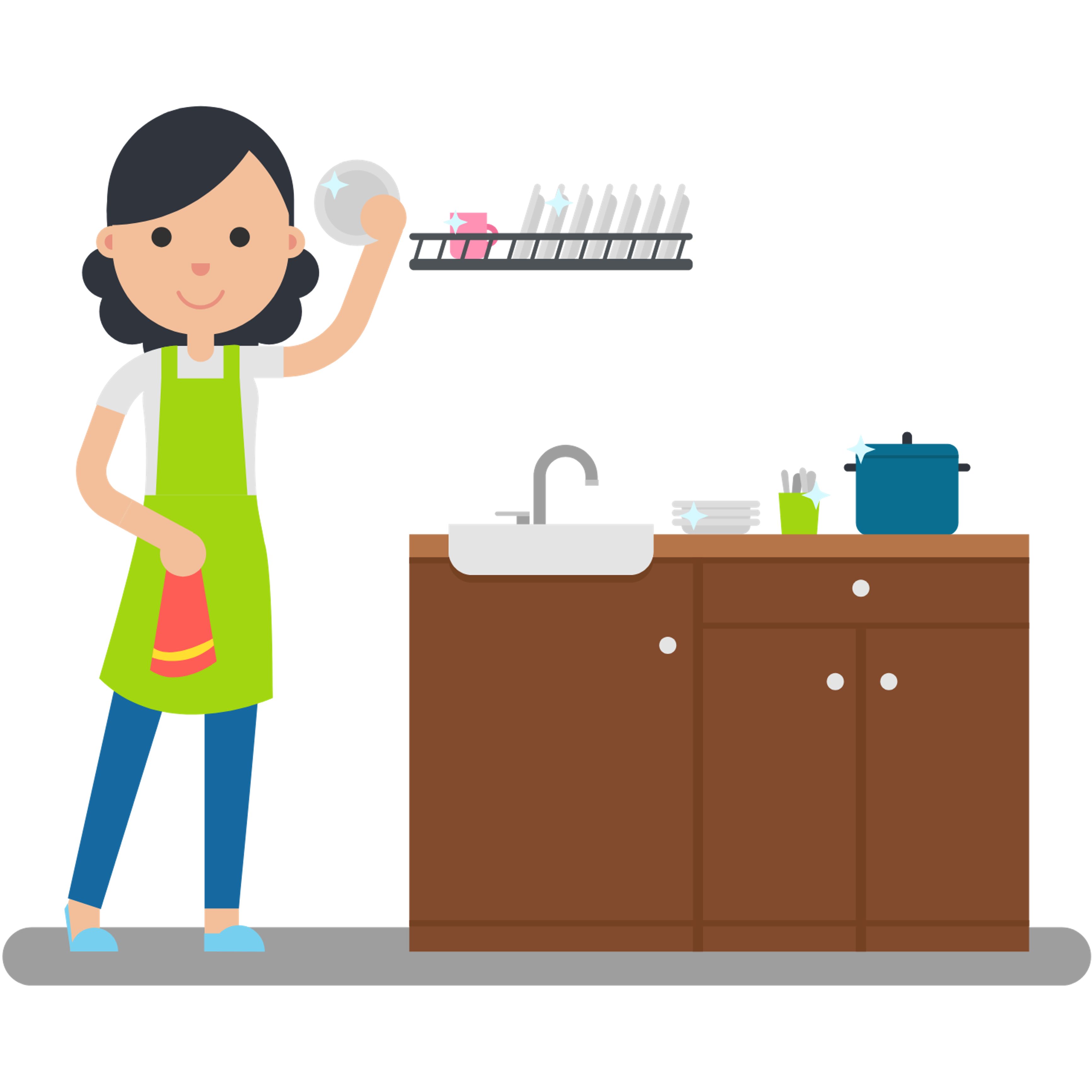 Caring Elderly - Dish Washing